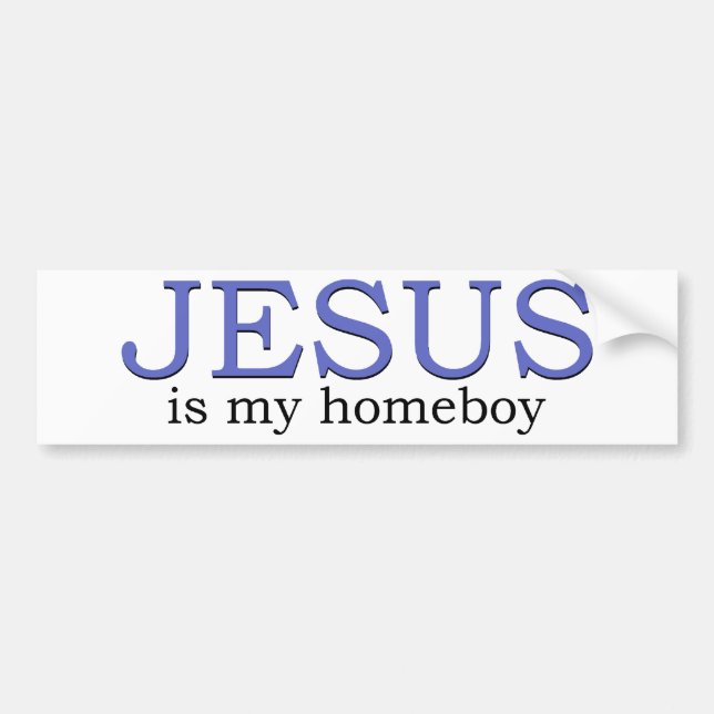 Autocollant De Voiture Jésus est mon Homeboy (Devant)