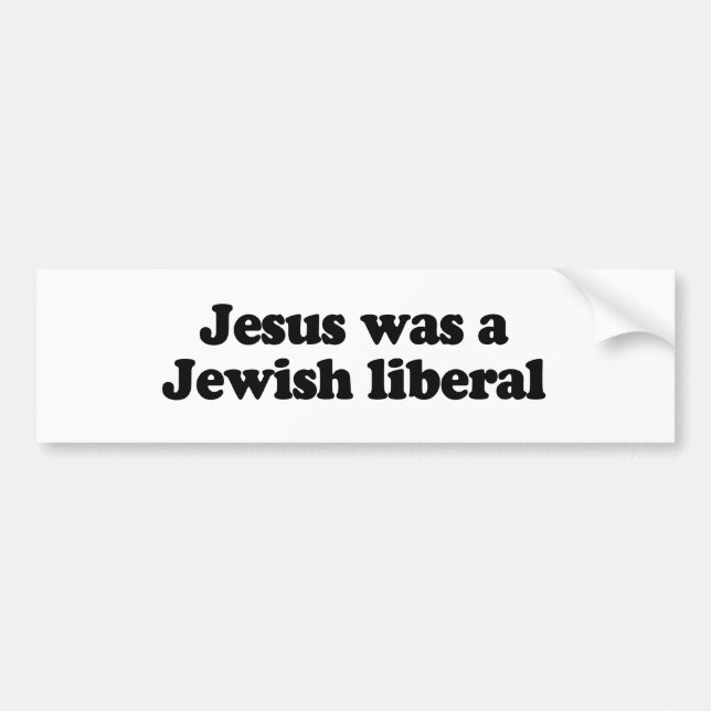 Autocollant De Voiture Jésus était un libéral juif (Devant)