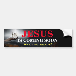 Autocollant De Voiture JESUS IS COMING SOON Bumper Sticker
