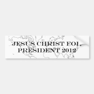 Autocollant De Voiture Jésus pour le président adhésif pour pare-chocs