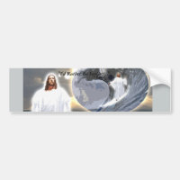 Jésus surfant Bumpersticker