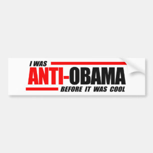 Autocollant De Voiture J'étais Anti-Obama avant qu'il ait fait frais