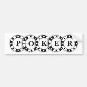 Autocollant De Voiture Jetons de poker