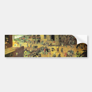 Autocollant De Voiture "Jeux pour enfants" de Pieter Bruegel - 1560