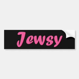 Autocollant De Voiture Jewsy (comme dans "juteux")