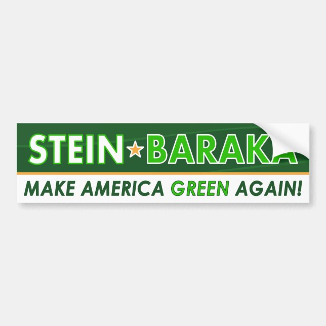 Autocollant De Voiture Jill Stein/Baraka - adhésif pour pare-chocs de (Devant)