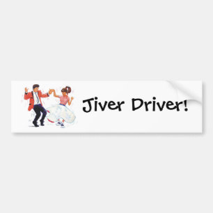 Autocollant De Voiture Jiver Driver Classic Rock et Roll Jive Dancing