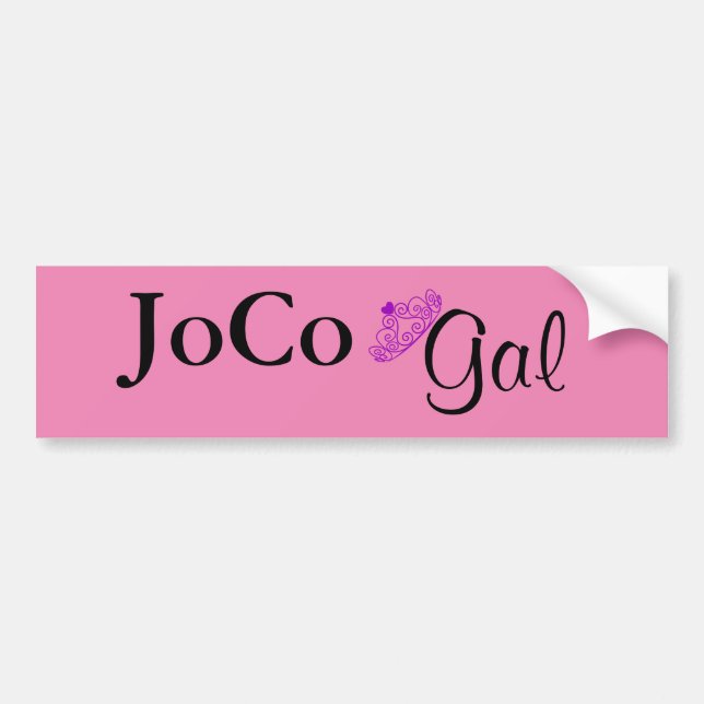 Autocollant De Voiture JoCo Gal en rose (Devant)