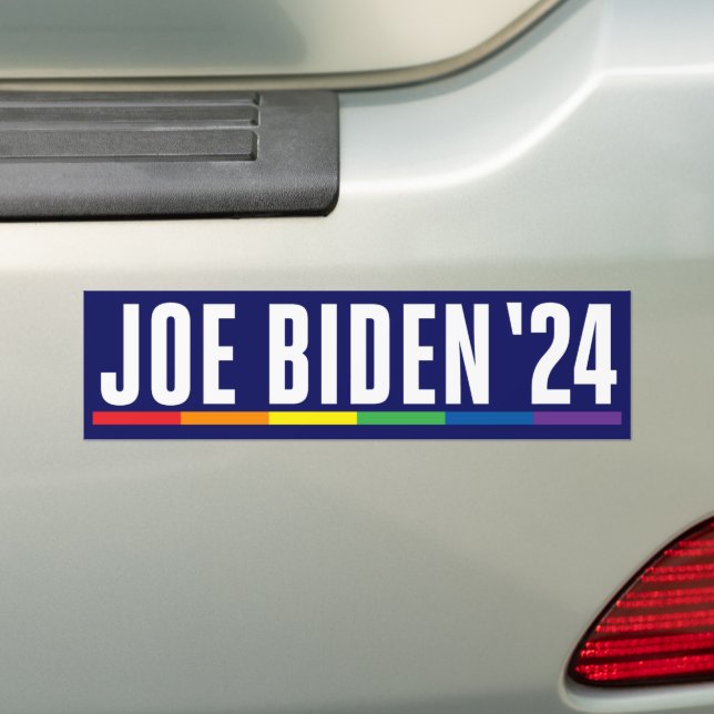Autocollant De Voiture Joe Biden 2024 LGBT Pride (En voiture)