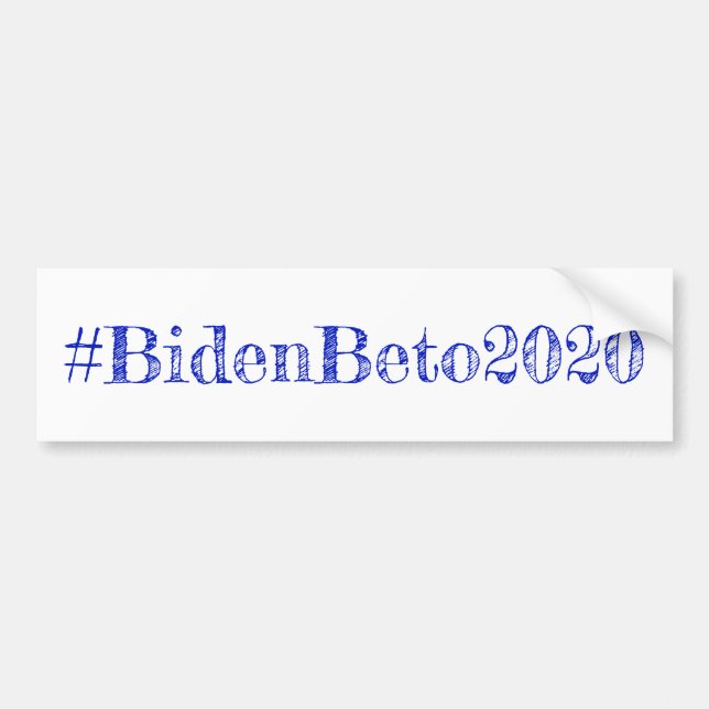 Autocollant De Voiture Joe Biden et Beto O'Rouke en 2020 (Devant)