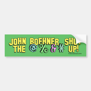 Autocollant De Voiture John Boehner a fermé le @%&# !