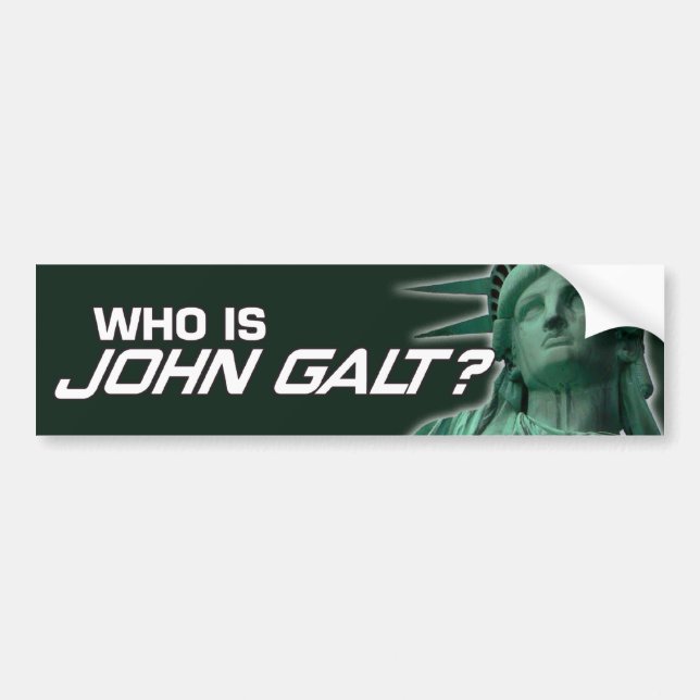 Autocollant De Voiture John Galt Bumpersticker (Devant)