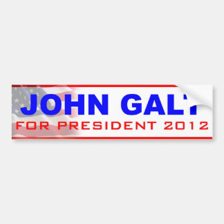 Autocollant De Voiture John Galt pour le président 2012