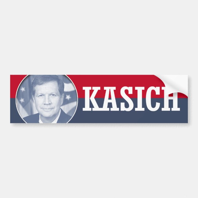 AUTOCOLLANT DE VOITURE JOHN KASICH 2016 (Devant)