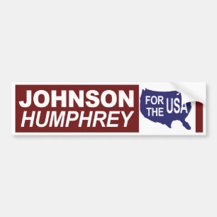 Autocollant De Voiture Johnson 1964 Humphrey pour l'adhésif pour