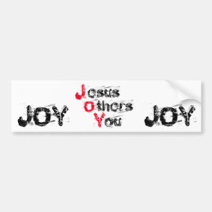 Autocollant De Voiture JOIE Jésus Autres Vous le Customisez