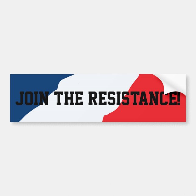 Autocollant De Voiture Joignez le pare-chocs StickerJoi de résistance (Devant)