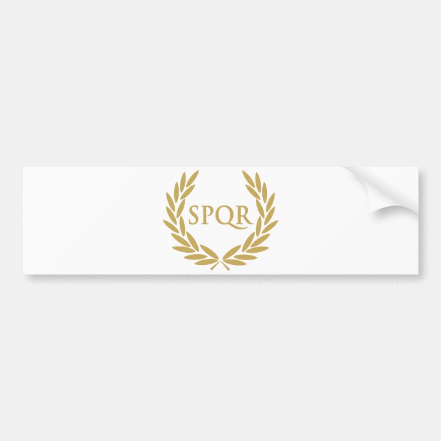 Autocollant De Voiture Joint romain de sénat de Rome SPQR (Devant)