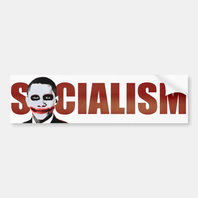 Autocollant De Voiture Joker d'Obama (Devant)