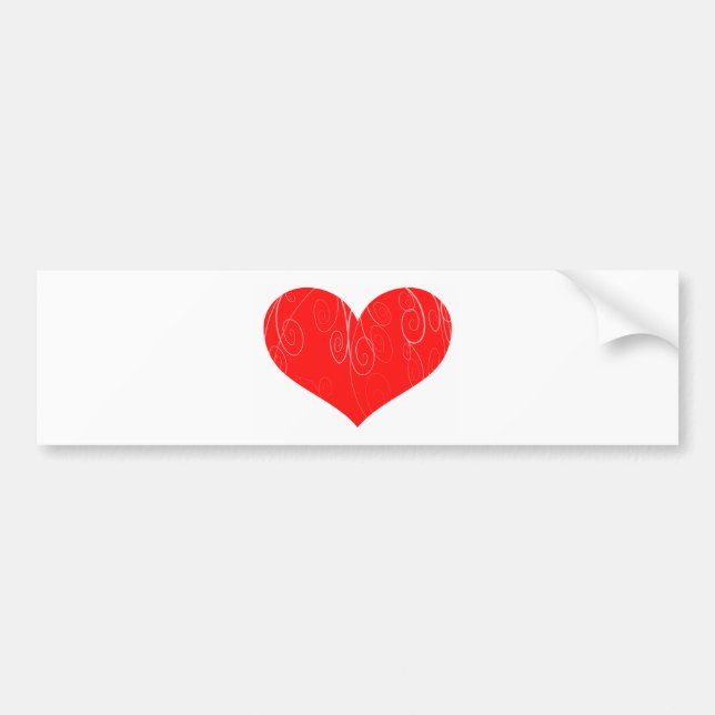 Autocollant De Voiture Joli Coeur (Devant)