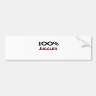 Autocollant De Voiture Jongleur de 100 pour cent
