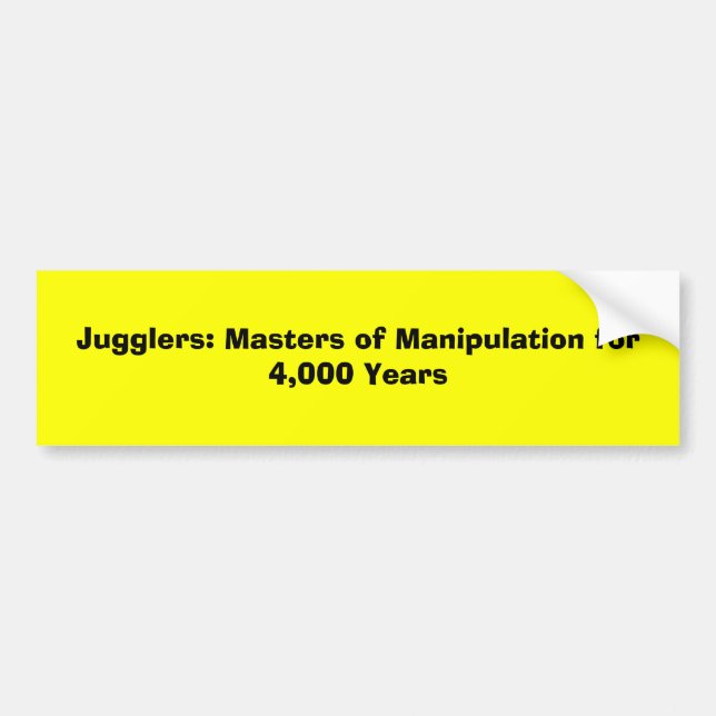Autocollant De Voiture Jongleurs : Maîtres de manipulation pendant 4.000 (Devant)