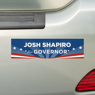 Autocollant De Voiture Josh Shapiro, gouverneur de Pennsylvanie