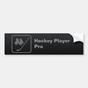 Autocollant De Voiture Joueur de hockey Pro