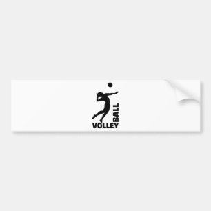 Autocollant De Voiture Joueur de volleyball