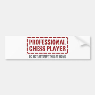Autocollant De Voiture Joueur d'échecs professionnel