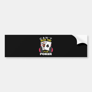 Autocollant De Voiture Joueur du Texas Holdem