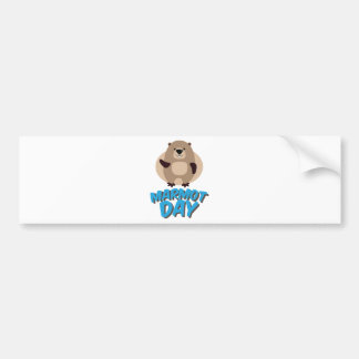Autocollant De Voiture Jour de Marmot - jour d'appréciation