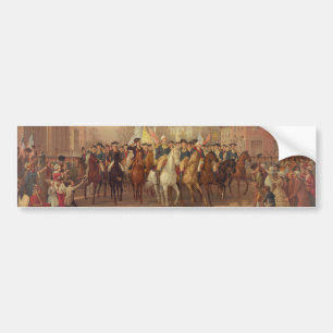 Autocollant De Voiture Jour d'évacuation et entrée 1783 de Washingtons