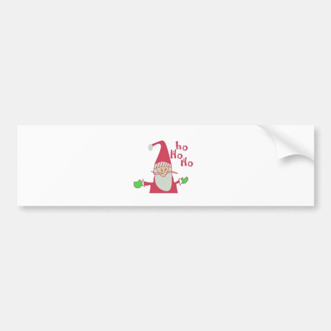 Autocollant De Voiture Joyeuses fêtes Ho Ho Joyeux Noël (Devant)