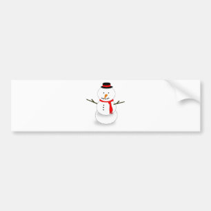 Autocollant De Voiture Joyeux bonhomme de neige de Noël