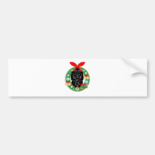 Autocollant De Voiture joyeux gorille de noël