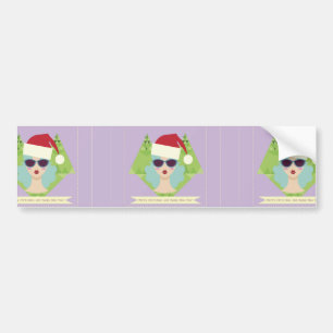 Autocollant De Voiture joyeux noël heureux nouvelle année