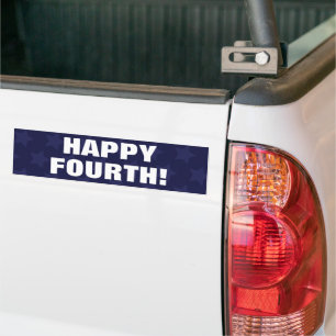 Autocollant De Voiture Joyeux quatrième ! 4 juillet anniversaire de l'Amé