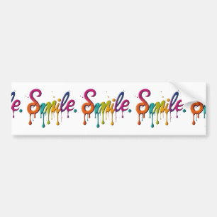 Autocollant De Voiture Joyeux sourire