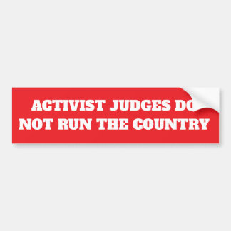 Autocollant De Voiture Juges activistes Déclaration politique Sticker par