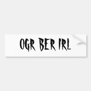 AUTOCOLLANT DE VOITURE JUJUBES IRL D'OGR
