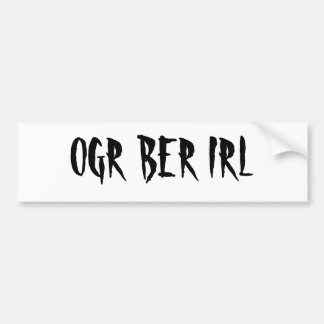 AUTOCOLLANT DE VOITURE JUJUBES IRL D'OGR