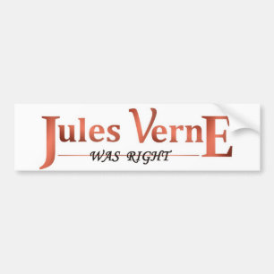 Autocollant De Voiture Jules Verne avait raison