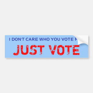 Autocollant De Voiture JUSTE adhésif pour pare-chocs de VOTE