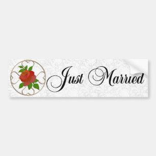Autocollant De Voiture Juste ADHÉSIF POUR PARE-CHOCS marié