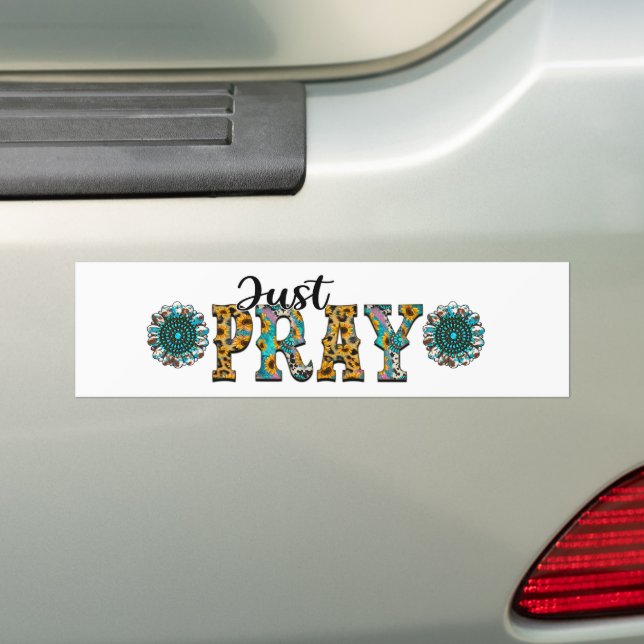 Autocollant De Voiture Juste prier Christian (En voiture)