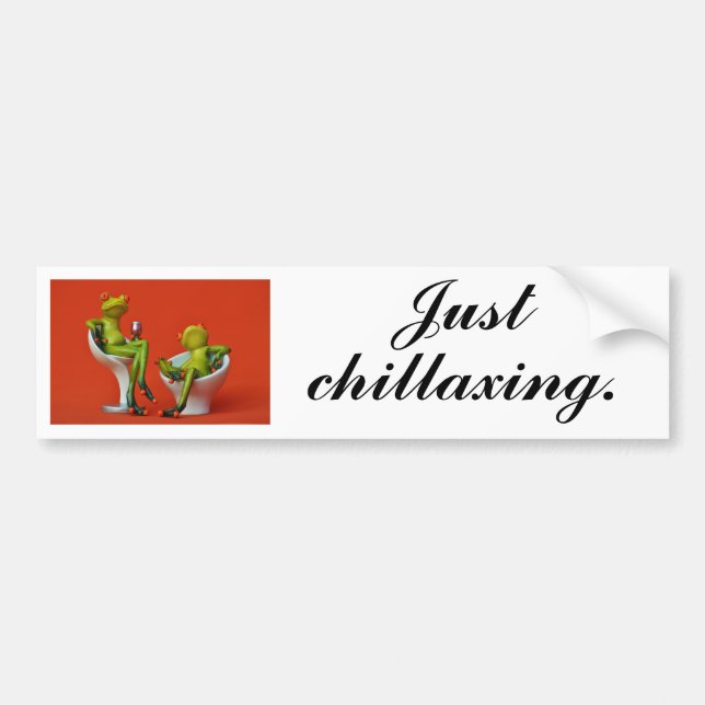 Autocollant De Voiture Juste un chillaxage (Devant)