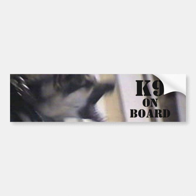 Autocollant De Voiture K9 à bord (Devant)