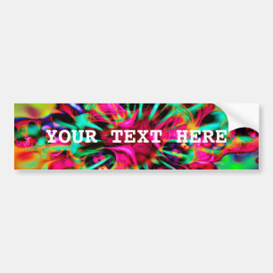 Autocollant De Voiture Kaleidoscope Apophyse Fractal Art - I + votre text