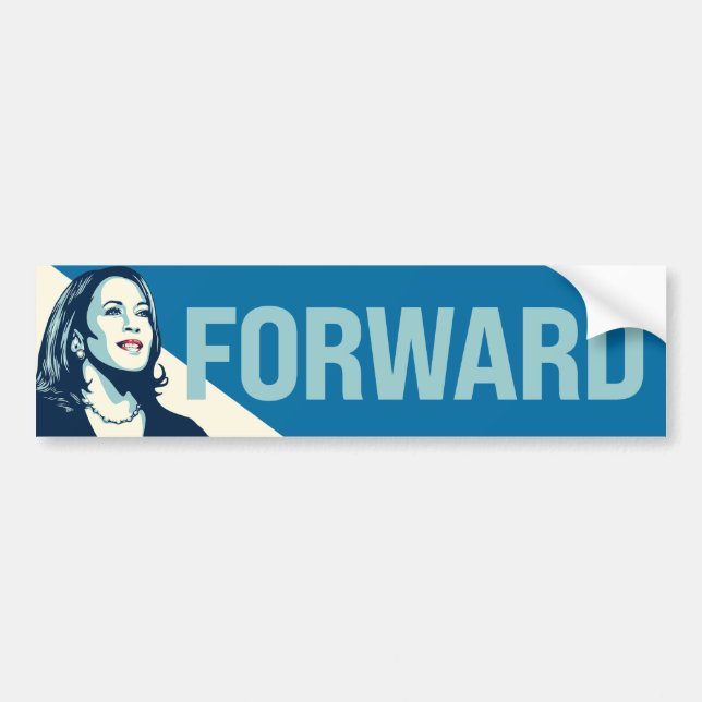 AUTOCOLLANT DE VOITURE KAMALA HARRIS EN AVANT (Devant)